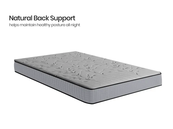 Rio Engineered Wood Queen Bed With Mattress Queen Latex Foam (78 x 60 x 6 inches)